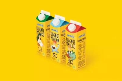 乌克兰Fairy Milk乳制品包装品牌形象设计
