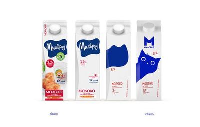 Milgrad乳制品品牌包装设计,www.